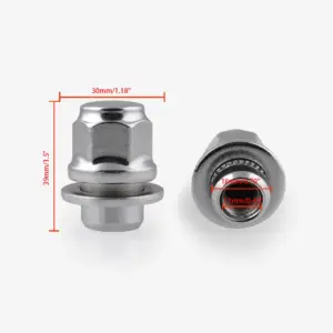 Set of 20 Chrome Lug Nuts for Toyota, Lexus, Scion, Pontiac 9 S9ab550dc70614b71bfa2393aa1016baeC