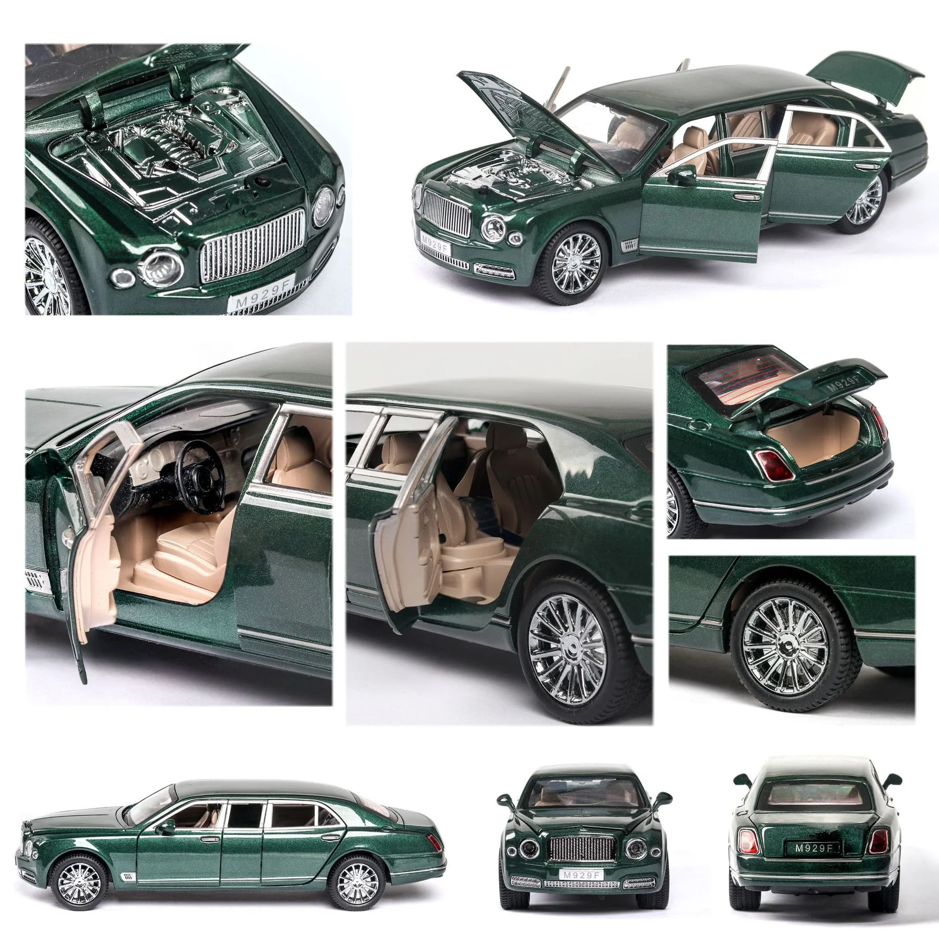 Mulsanne 1:24 Scale Diecast Model in Black 5 Mulsanne 1:24 Scale Diecast Model in Black - Image 5