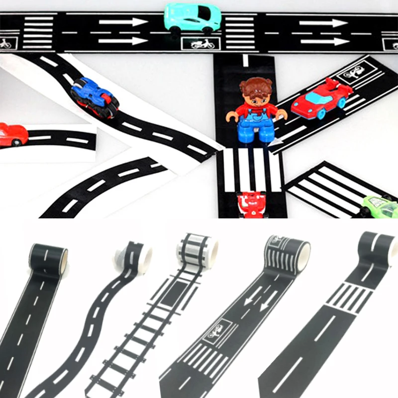 DIY Railway Highway Road Sticker Tape 5m x 5cm 5 DIY Railway Highway Road Sticker Tape 5m x 5cm - Image 5