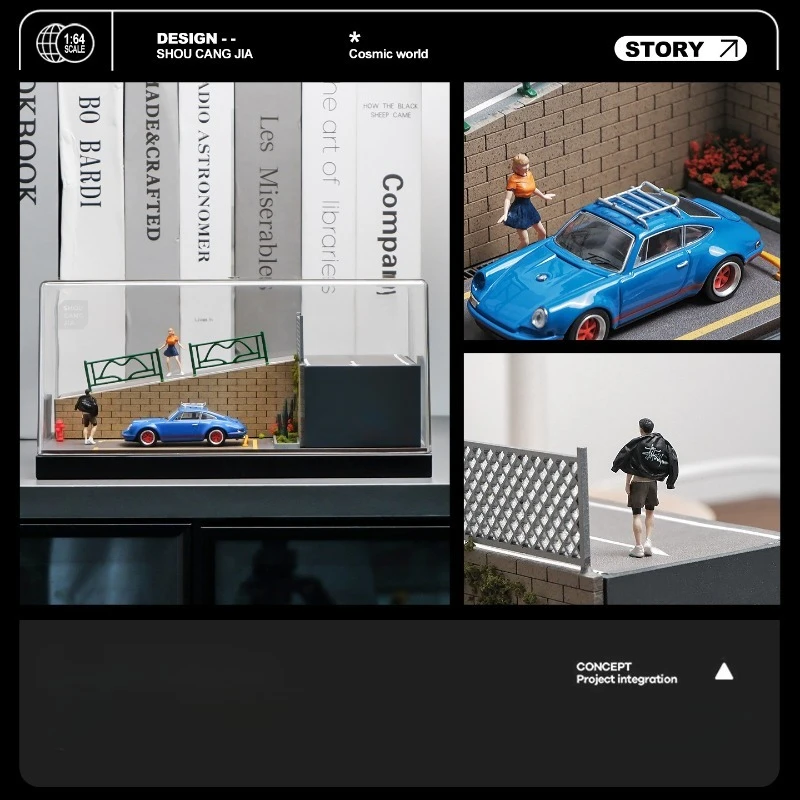 Steep Slope Street Miniature Scene for 1/64 Cars 4 Steep Slope Street Miniature Scene for 1/64 Cars - Image 4