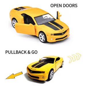 1/36 Scale Chevrolet Camaro Pullback Model Car 19 S9c151a5d0cd449ca8e48e6c82a474003A