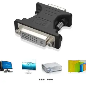 DVI Female to VGA Male Adapter 15-Pin Connector 10 S9c300d24934d46df90b41d14e5a03e09r