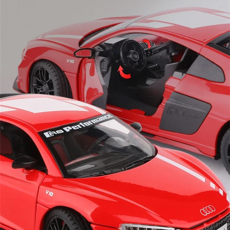AUDI R8 V10 Plus 1:24 Scale Diecast Model 5 AUDI R8 V10 Plus 1:24 Scale Diecast Model - Image 5