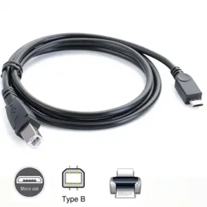 Micro USB Male to USB 2.0 B Male Cable 9 S9cf6c9e3945f41d6b99d146d76d6a186E 1