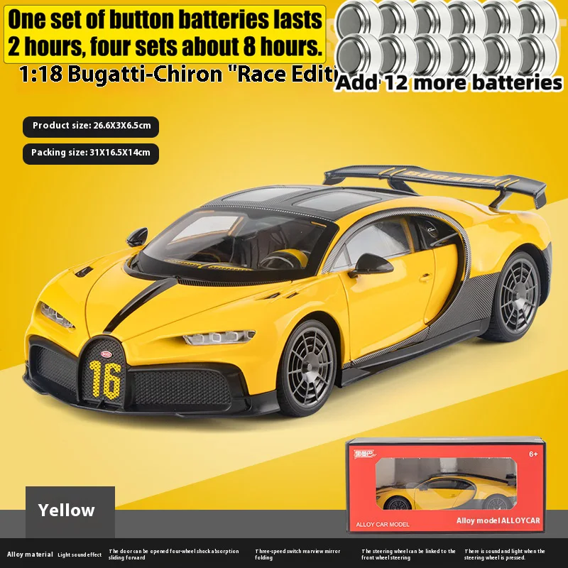 Bugatti Chiron 1:18 Scale Diecast Model 15 Bugatti Chiron 1:18 Scale Diecast Model - Image 15