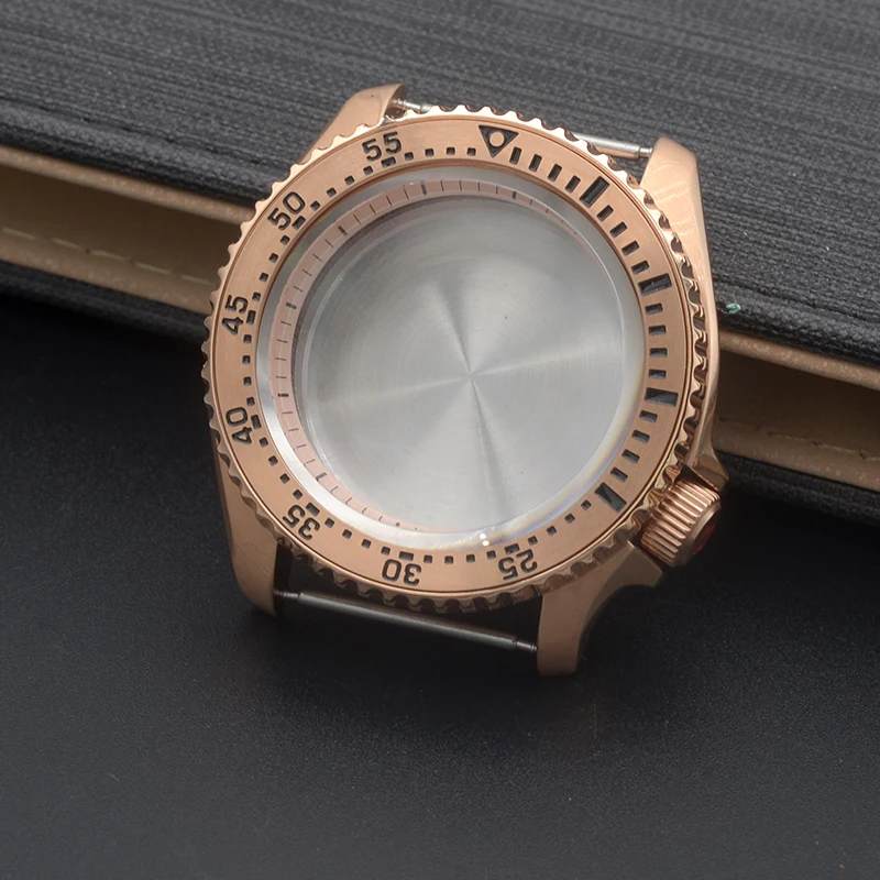 42mm Rose Gold Watch Case for SKX007 SKX009 5 42mm Rose Gold Watch Case for SKX007 SKX009 - Image 5