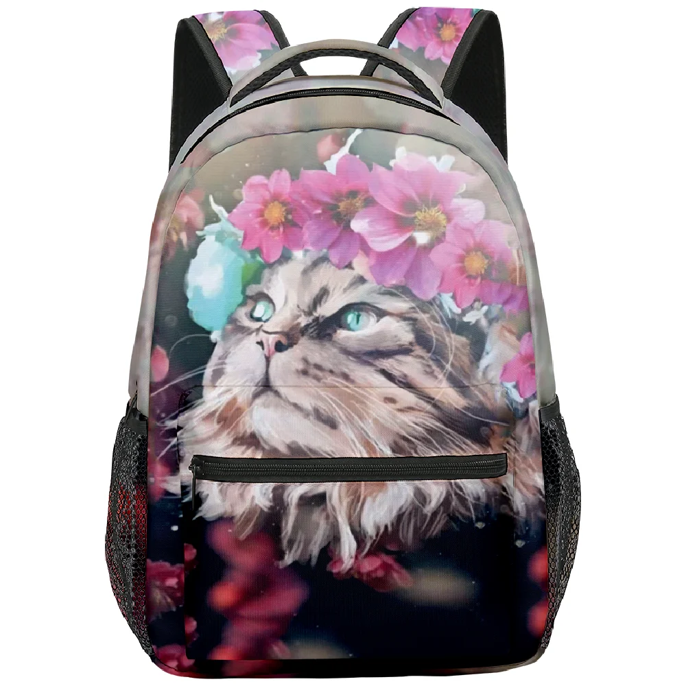 Cute Cat Pattern Waterproof Backpack 17 Cute Cat Pattern Waterproof Backpack - Image 17