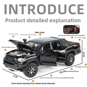 1:32 Scale Diecast Toyota Tacoma Model Truck 12 S9e860ab6d8464c85b409e48496793b09L
