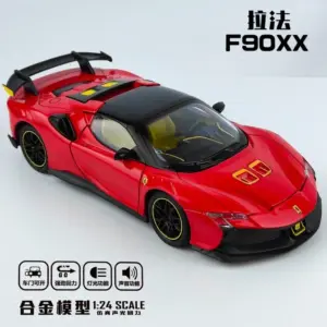 1:24 Diecast Ferrari SF90XX Model with Lights 17 S9eb383613aaf4635b10693ed3b0bc621l