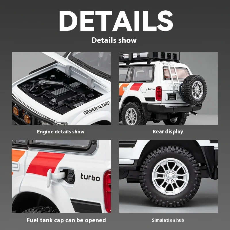 Toyota Land Cruiser LC80 1:24 Diecast Model 5 Toyota Land Cruiser LC80 1:24 Diecast Model - Image 5
