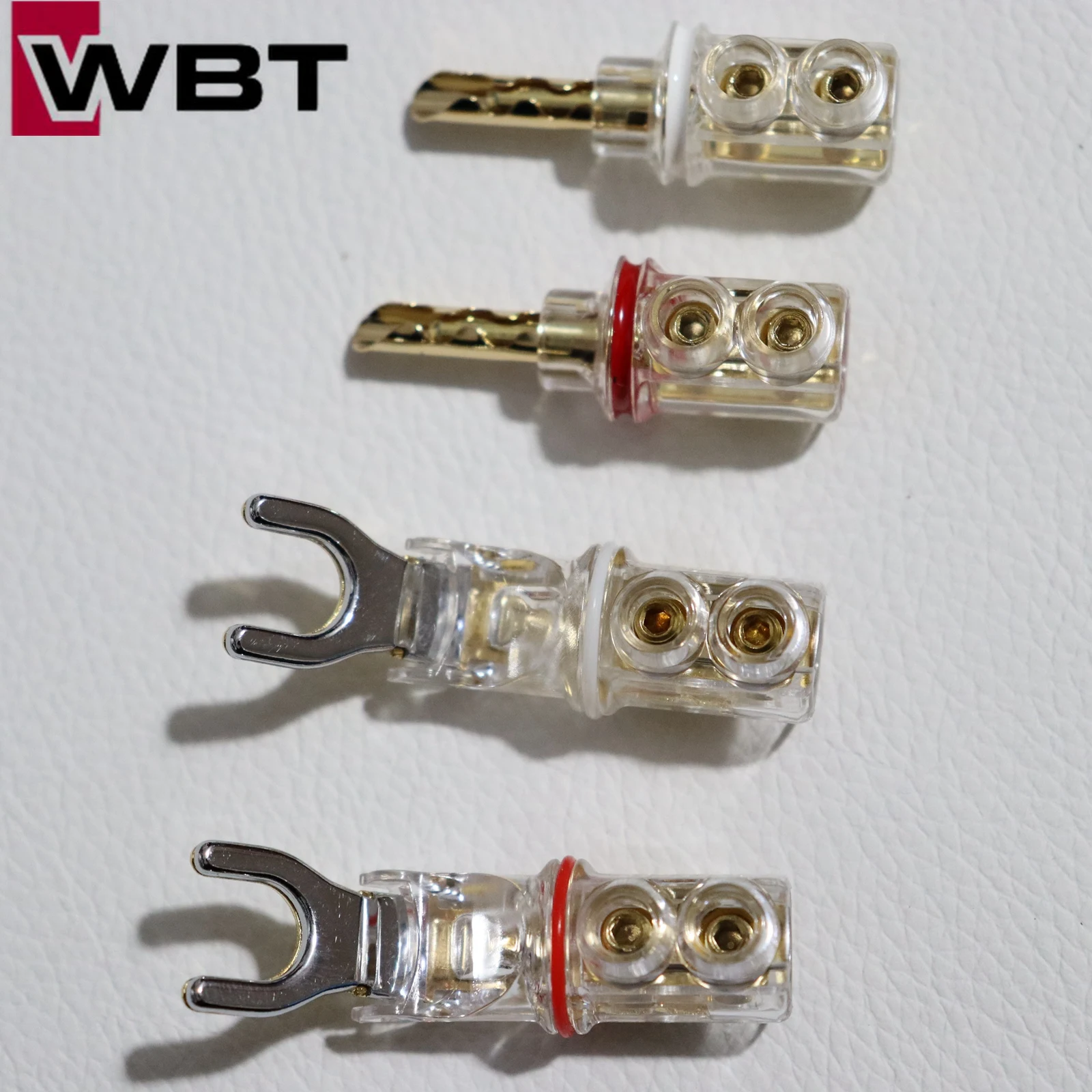 WBT Rhodium Plated Male Connectors Set of 4 2 WBT Rhodium Plated Male Connectors Set of 4 - Image 2