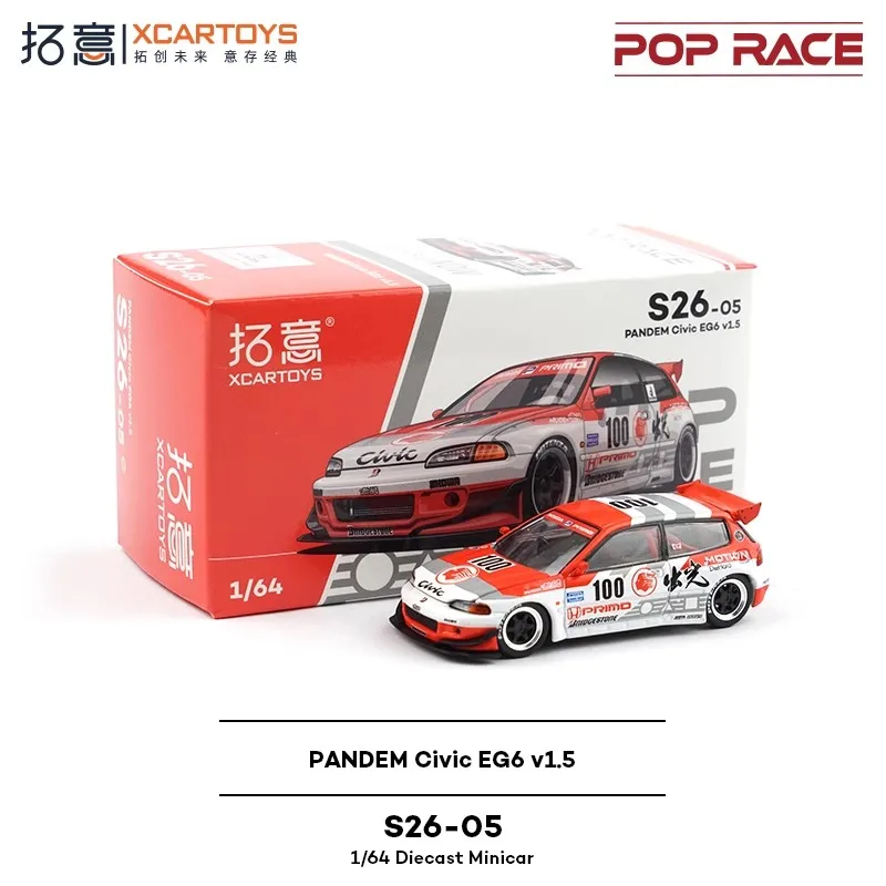 PopRace Xcartoys Pandem Civic EG6 1:64 Scale Model 7 PopRace Xcartoys Pandem Civic EG6 1:64 Scale Model - Image 7