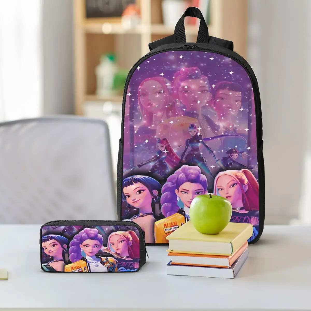 Kpop Demon Hunters Backpack Set with Lunch Box 6 Kpop Demon Hunters Backpack Set with Lunch Box - Image 6