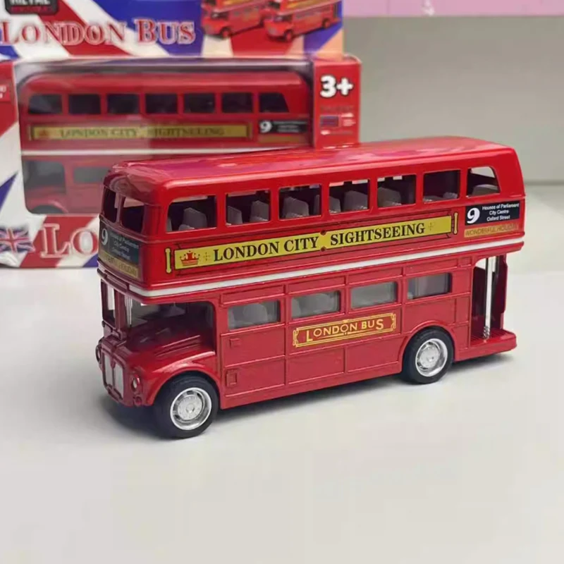 1:64 Scale London Bus Alloy Model Red 2 1:64 Scale London Bus Alloy Model Red - Image 2