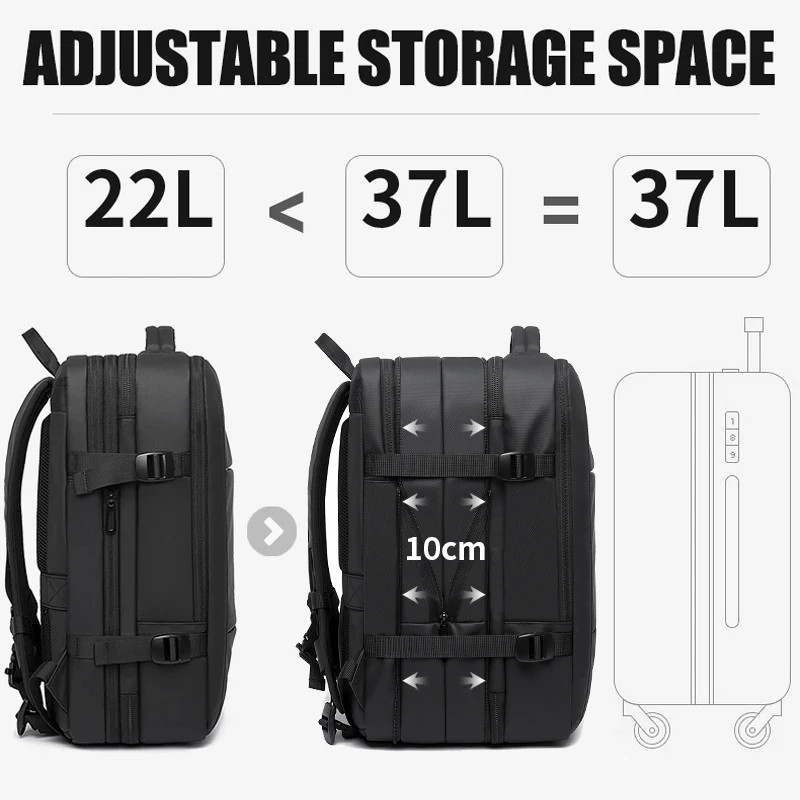 Waterproof Travel Backpack for 17.3-inch Laptop 2 Waterproof Travel Backpack for 17.3-inch Laptop - Image 2