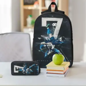 3-Piece Soccer-Themed Bag Set for School 11 Sa34e25c7aa6342738c68dfe01f281e01w
