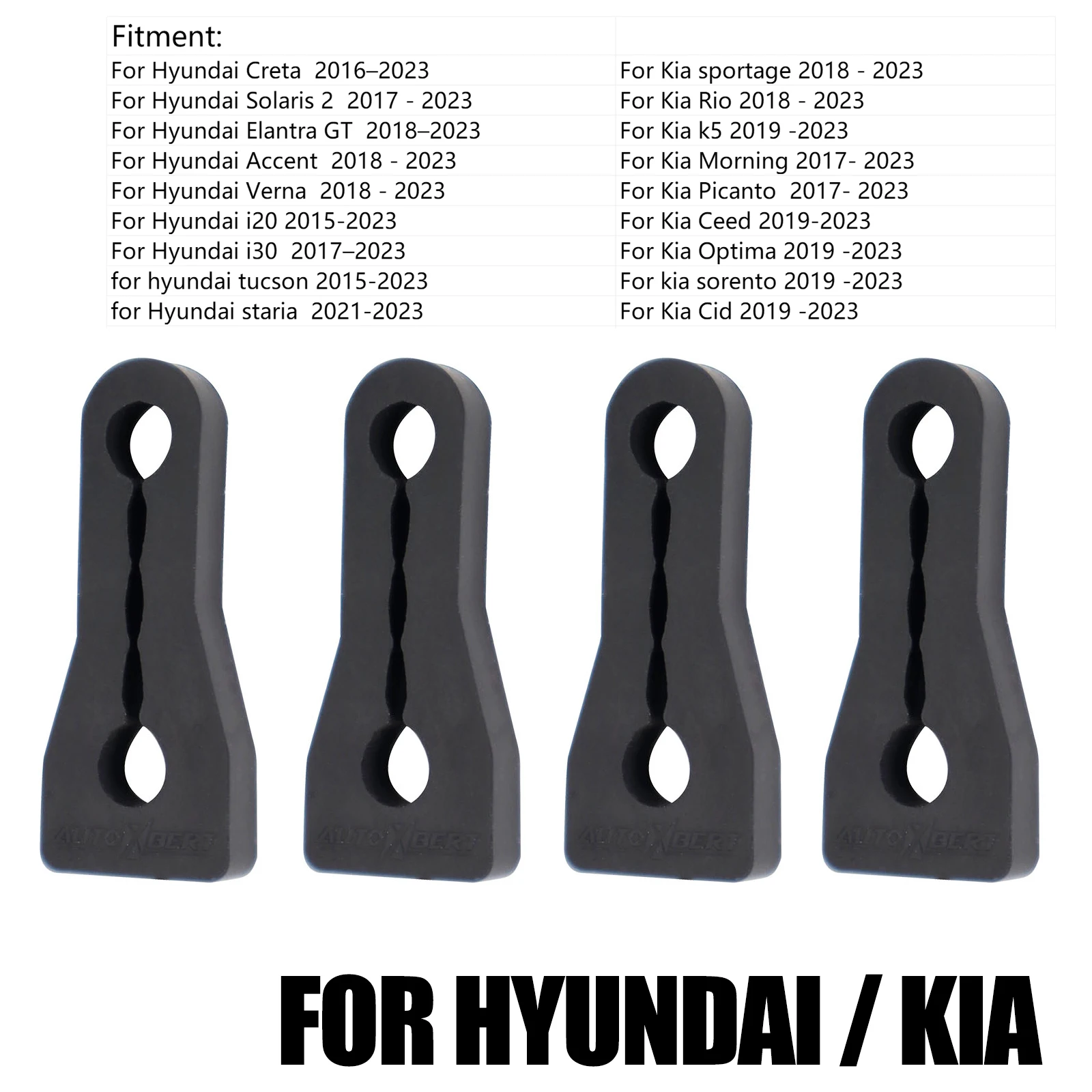 Universal Car Door Lock Damper Buffer Set of 4 7 Universal Car Door Lock Damper Buffer Set of 4 - Image 7