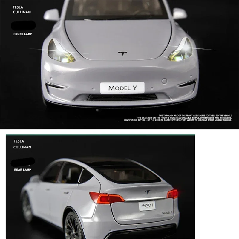 1:24 Scale Blue Model Y Diecast Car 3 1:24 Scale Blue Model Y Diecast Car - Image 3