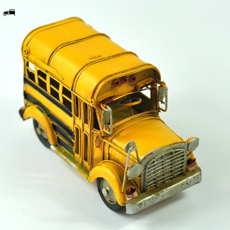 Retro Vintage Iron Bus Model Ornament 5 Retro Vintage Iron Bus Model Ornament - Image 5