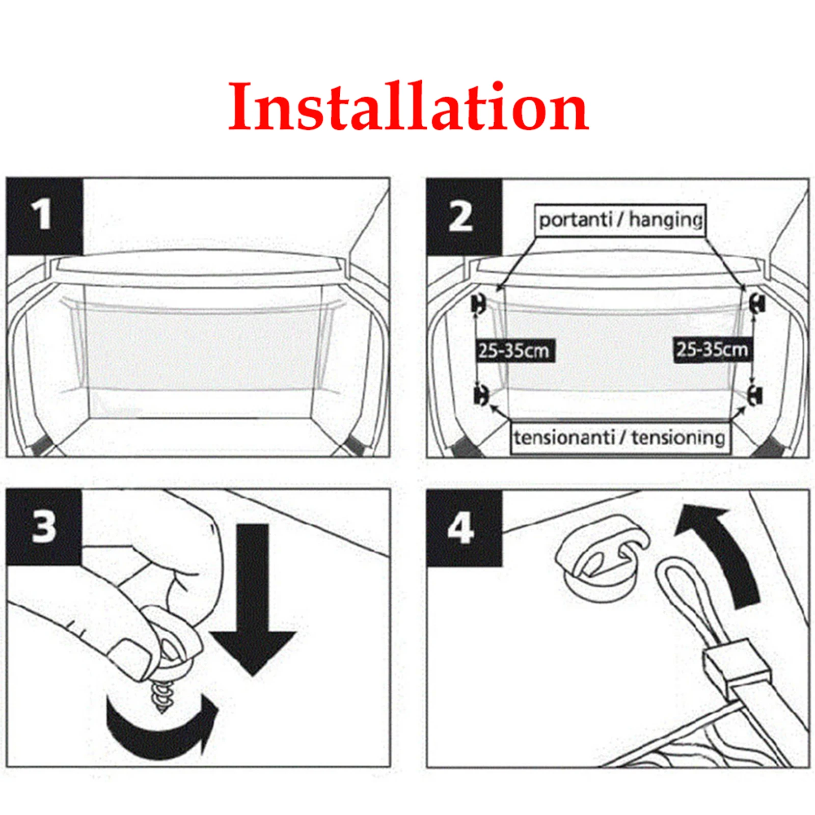 Universal Cargo Net Hook Kit - 2 or 4 Hooks 6 Universal Cargo Net Hook Kit - 2 or 4 Hooks - Image 6