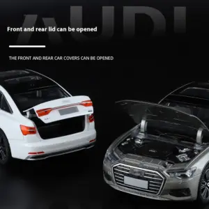 1:24 Scale A6L Alloy Car Model with Lights 13 Sa53b99092fa94518b6844a2f8ed3a8534