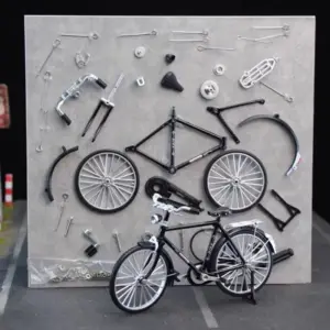 1:10 Scale Vintage Die-Cast Mini Bicycle Model 9 Sa560646027ca47bca06e80b285c3ca05H