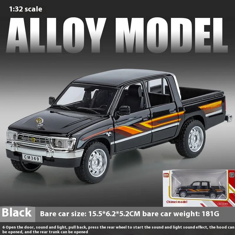 1:32 Scale Die-Cast Toyota Hilux Pickup Model 8 1:32 Scale Die-Cast Toyota Hilux Pickup Model - Image 8
