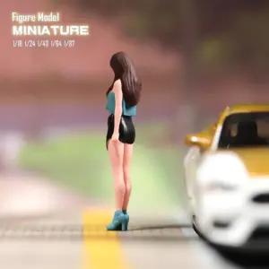 Girl and Dog Miniature Figure Model 12 Sa6f42154a34844aeb8ee743701e9fe42r