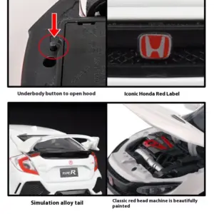 1/32 TYPE-R Alloy Car Model Diecast Toy 12 Sa6fa8dabcdcd401b9f877a0bb141689bl 1