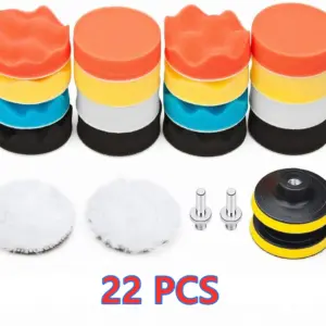 Car Polishing Pads Kit - 5 to 39 Pieces 17 Sa7b4e9b16c034140bba0b83d3124e021S