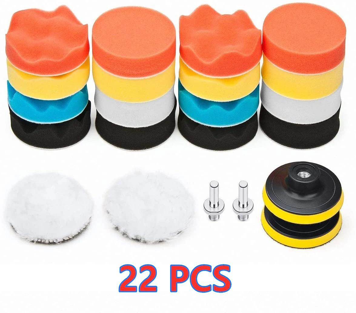 Car Polishing Pads Kit - 5 to 39 Pieces 8 Car Polishing Pads Kit - 5 to 39 Pieces - Image 8