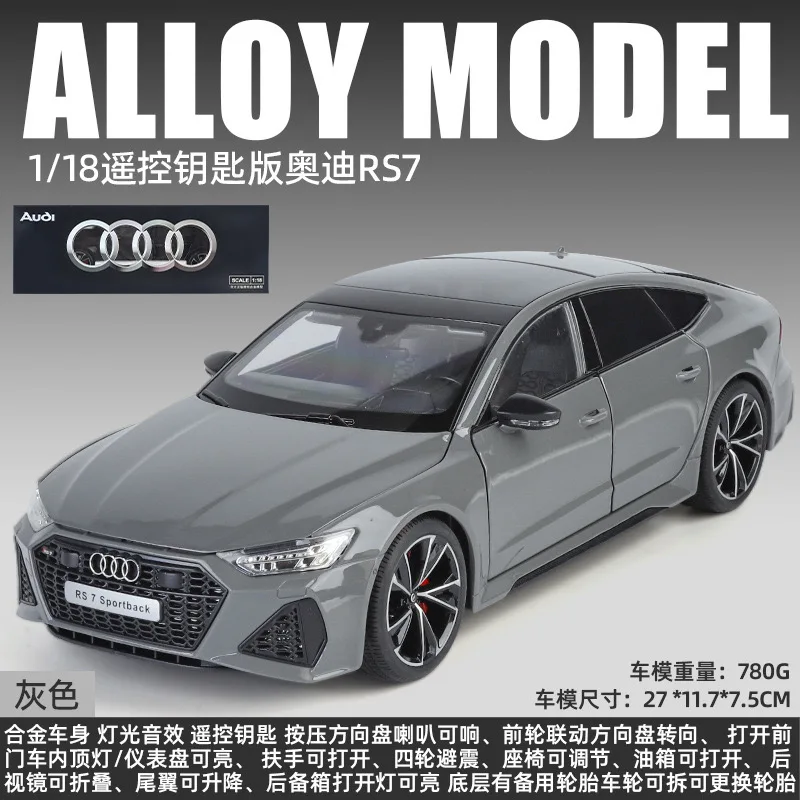 1:18 Scale Audi RS7 Diecast Model in Black 8 1:18 Scale Audi RS7 Diecast Model in Black - Image 8
