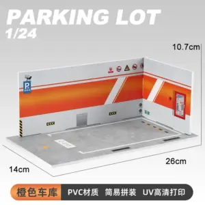 1/24 Scale Assembled PVC Parking Lot Model 21 Sa7f5e58955da47628b79514c7be68b68l