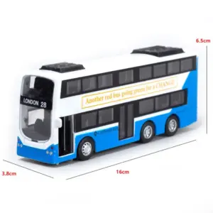 1:70 Vintage British Double Decker Bus Model 11 Sa9cd2504e5a647ca99f1f565a7d754a2z