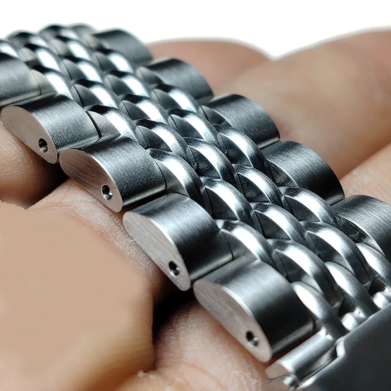 Luxury 316L Stainless Steel Watch Strap 20mm 22mm 5 Luxury 316L Stainless Steel Watch Strap 20mm 22mm - Image 5