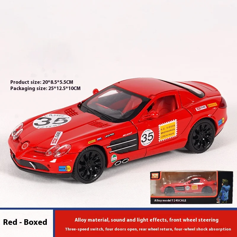 1:24 Scale Die-Cast SLR Sports Car Model 8 1:24 Scale Die-Cast SLR Sports Car Model - Image 8