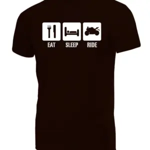Eat Sleep Ride Men's T-shirt Adventure Style
