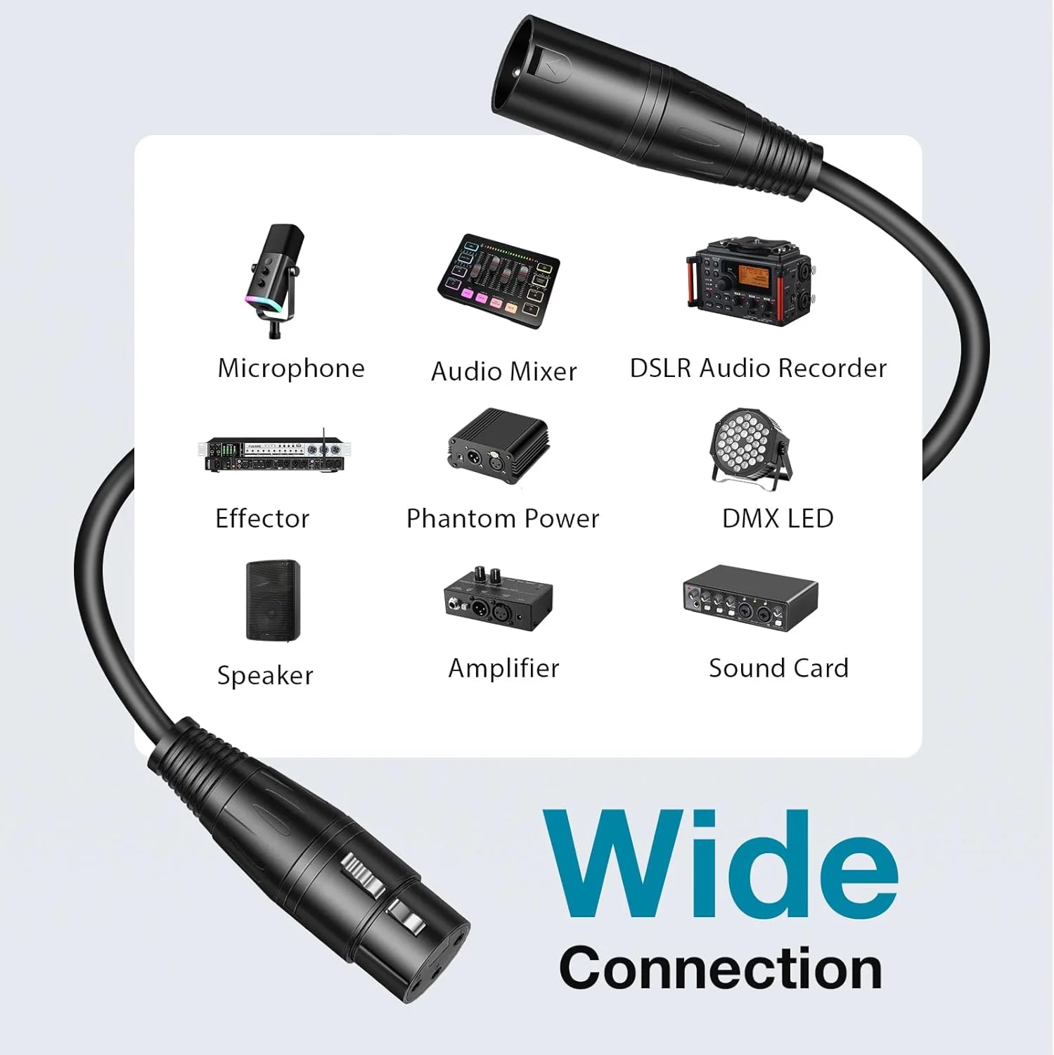 32ft XLR Male to Female Audio Cable 3 32ft XLR Male to Female Audio Cable - Image 3