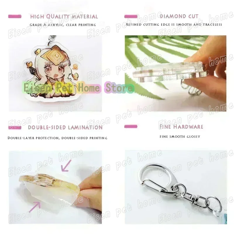 Cute Cartoon Cookie Keychain Set 6 Cute Cartoon Cookie Keychain Set - Image 6