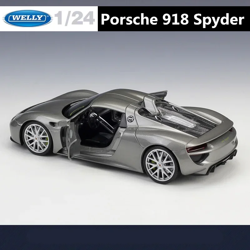 WELLY 1:24 Porsche 918 Spyder Diecast Model 6 WELLY 1:24 Porsche 918 Spyder Diecast Model - Image 6