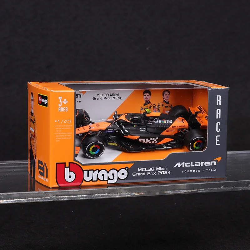 Bburago 1:43 McLaren Mcl38 Diecast Model 11 Bburago 1:43 McLaren Mcl38 Diecast Model - Image 11