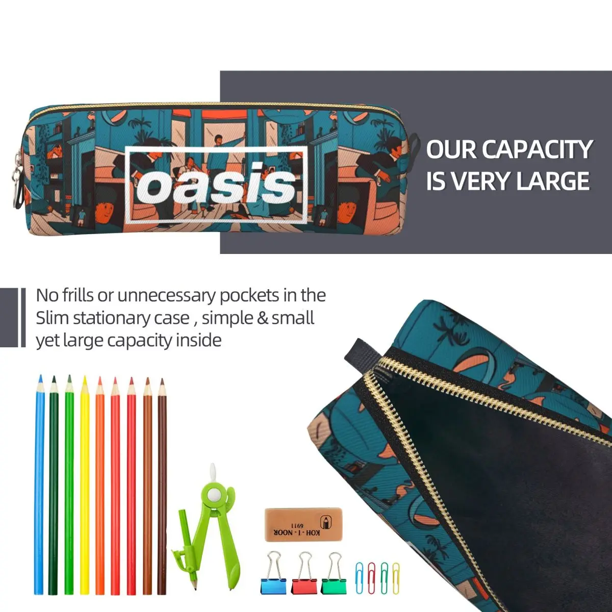 Vibrant Oasis Pencil Case for Stationery 6 Vibrant Oasis Pencil Case for Stationery - Image 6