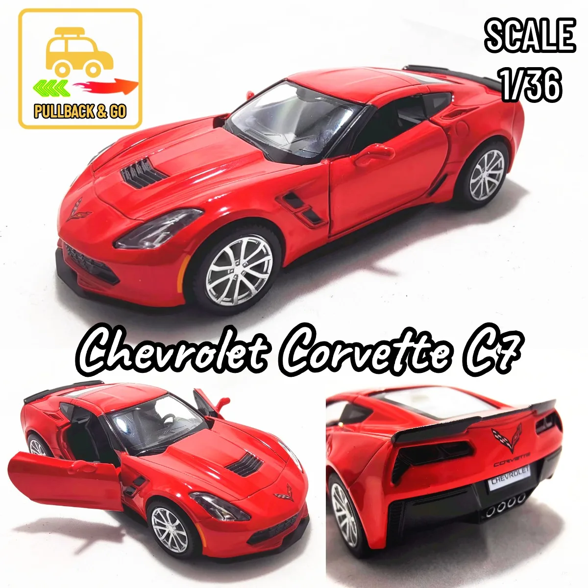 1/36 Scale Chevrolet Camaro Pullback Model Car 17 1/36 Scale Chevrolet Camaro Pullback Model Car - Image 17
