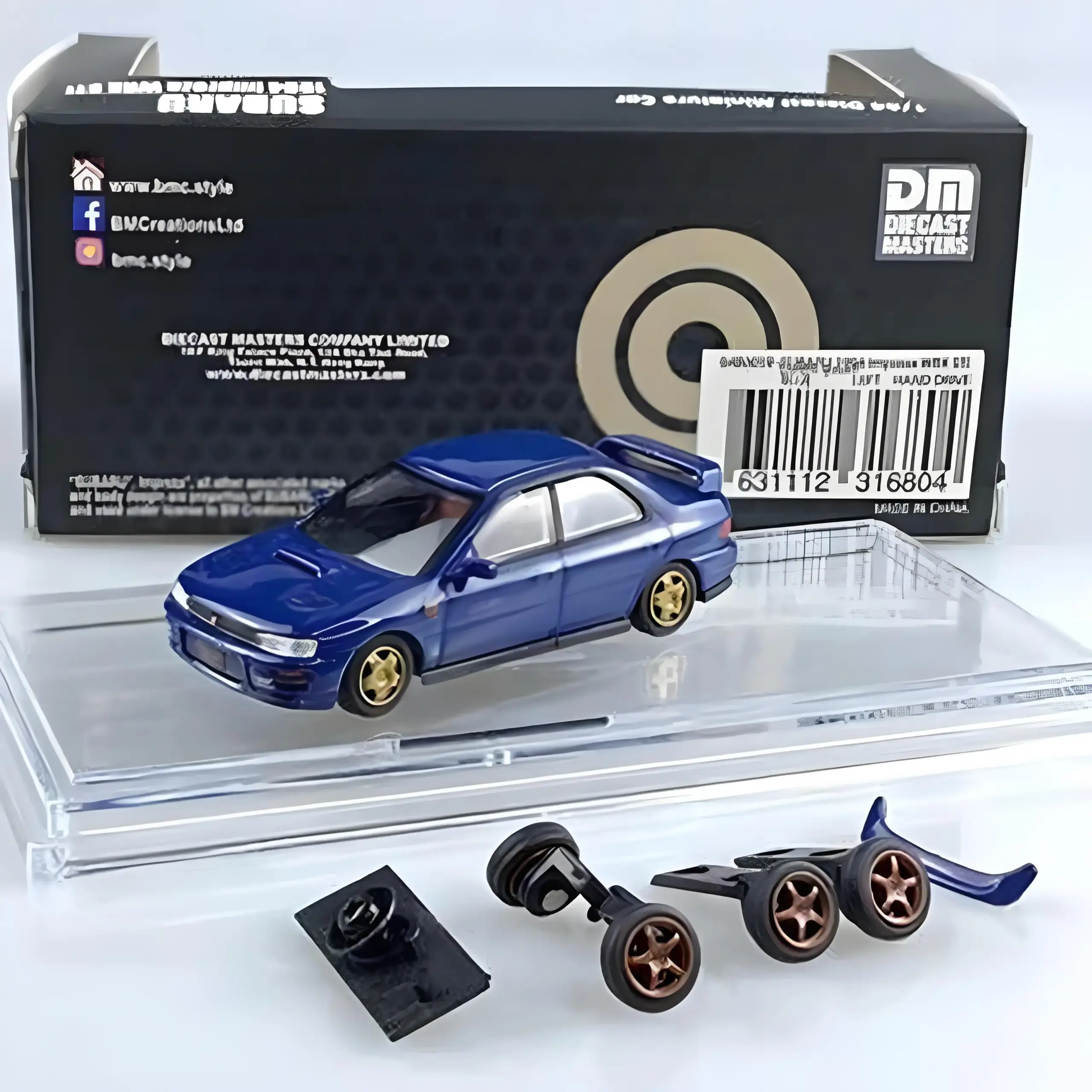 1994 Subaru Impreza WRX 1:64 Scale Diecast Model 5 1994 Subaru Impreza WRX 1:64 Scale Diecast Model - Image 5