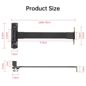 PCI-E 1X to X1 Riser Cable 100mm 11 Saf1a0e970774479897545b3f1e5672606