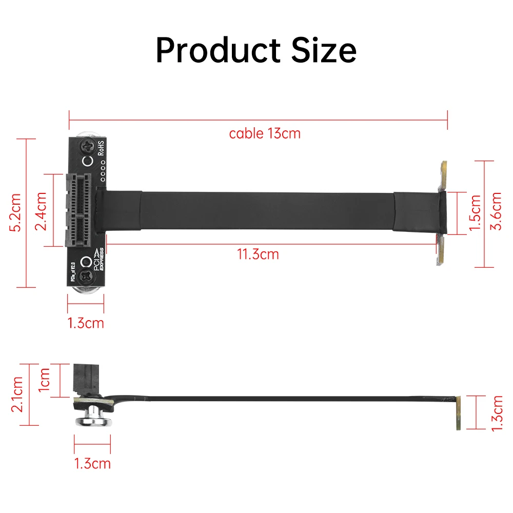 PCI-E 1X to X1 Riser Cable 100mm 6 PCI-E 1X to X1 Riser Cable 100mm - Image 6