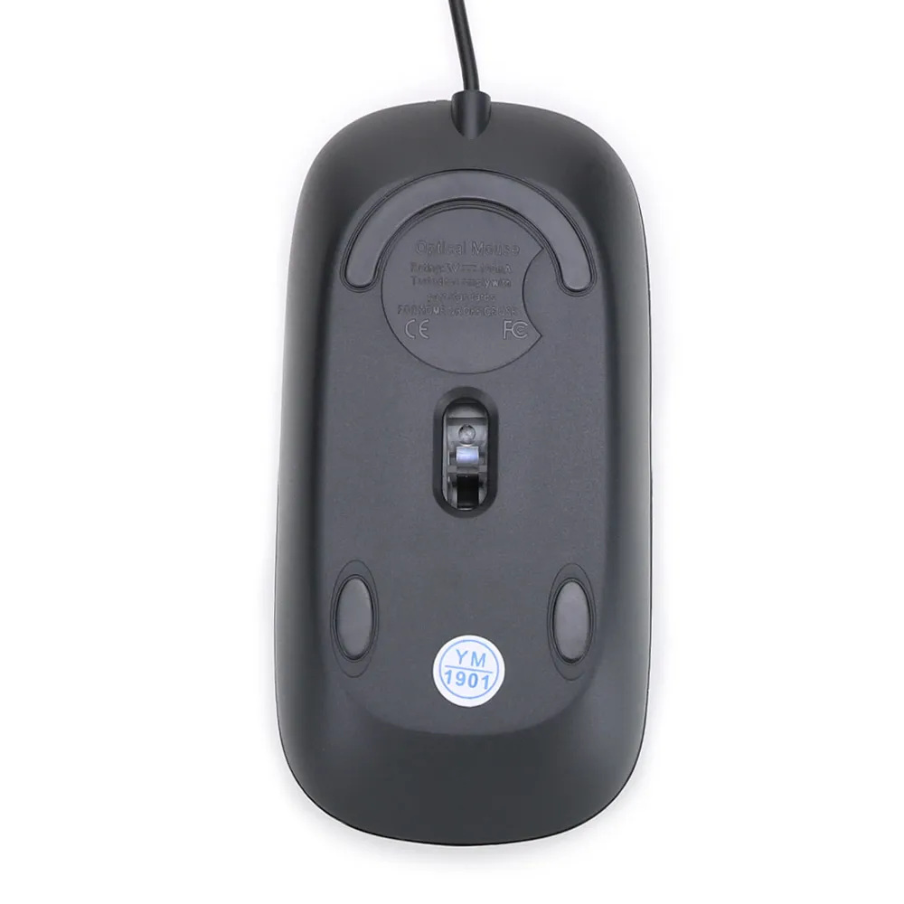 Ultra-Thin USB Wired Mouse 1200 DPI Black 6 Ultra-Thin USB Wired Mouse 1200 DPI Black - Image 6