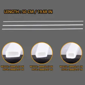 Rectangular White Hollow Square Tube Set 7 Safe8a72a6c344b1ebaf0b0a47116b538n