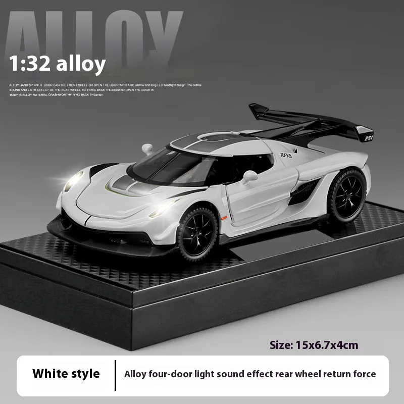 1:32 Scale Diecast Sports Car Model Black 9 1:32 Scale Diecast Sports Car Model Black - Image 9