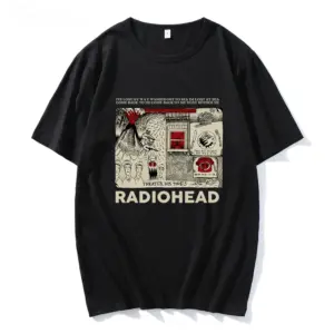Radiohead Graphic Print T-Shirt for Summer